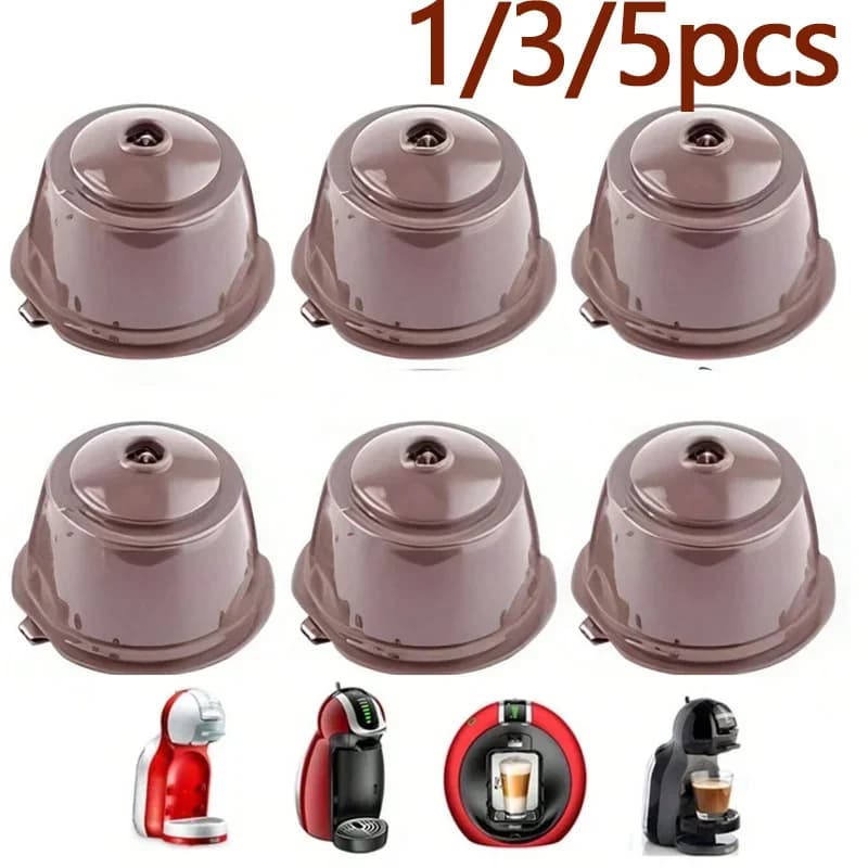 Kit Cápsulas de Café Reutilizáveis 1/3/5/10 Peças Compatíveis com Dolce Gusto