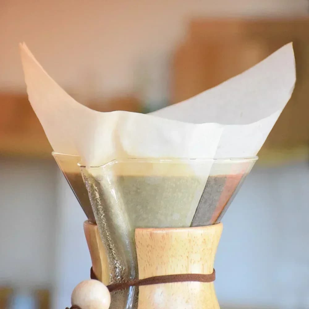 Filtros de Papel para Café V60 Formato V Descartáveis Não Branqueados 40/100 Unidades