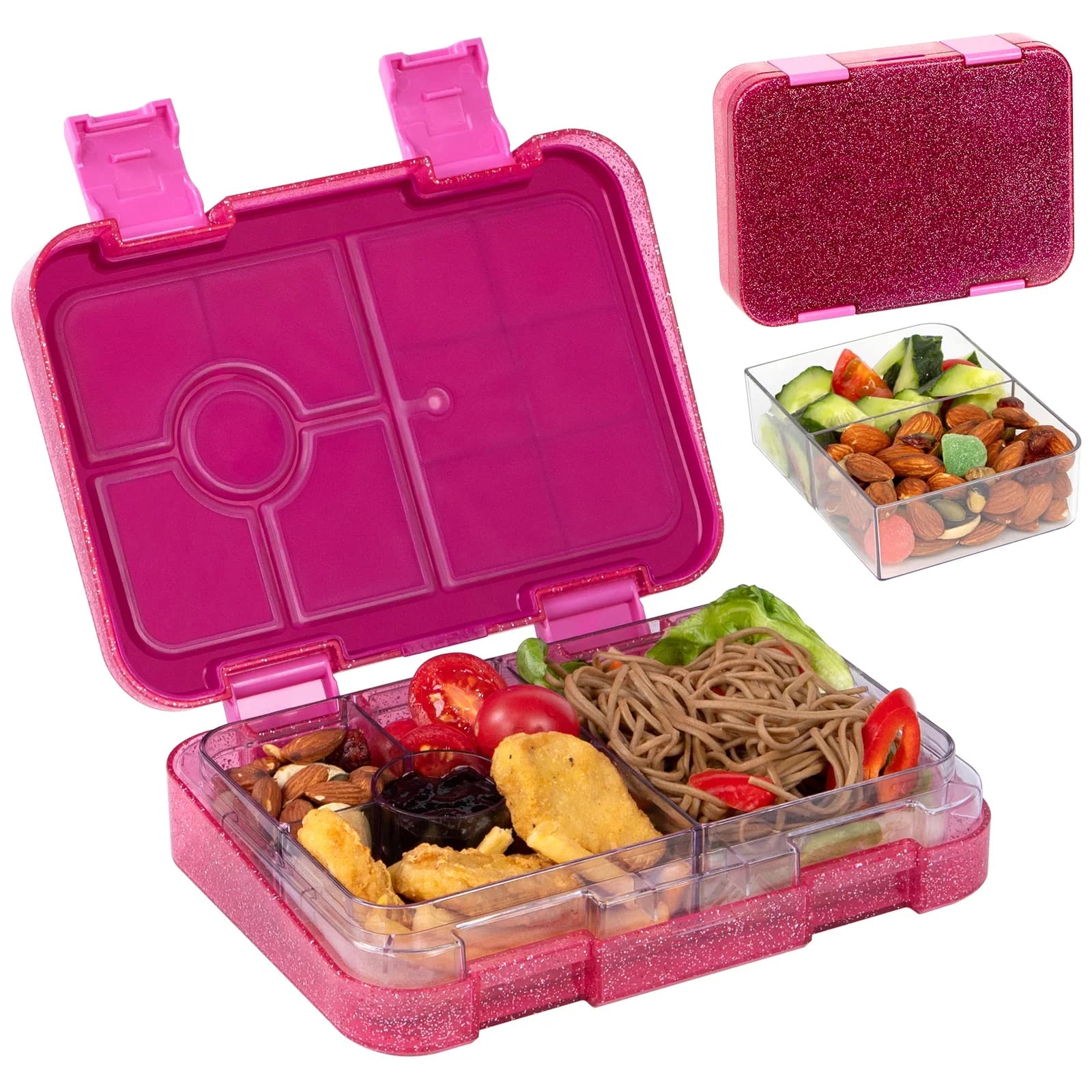 Marmita Hermética Portátil Bento Box para Micro-ondas com Garfo e Colher