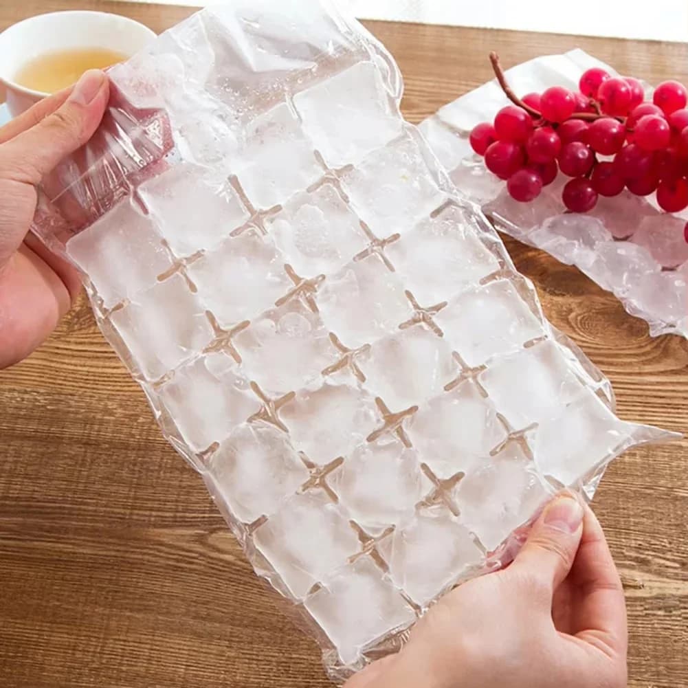 10-100 pçs/pacote Saco de Gelo Descartável Molde para Cubos de Gelo Autovedante para Bar e Bebidas