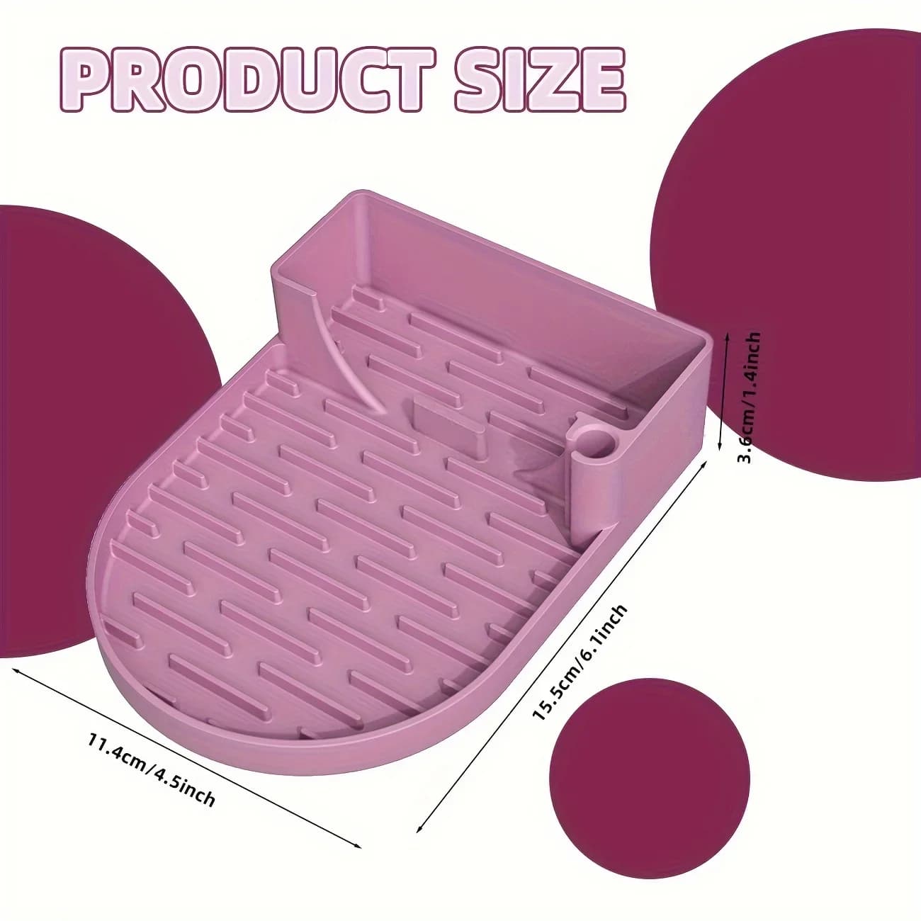 Suporte Escorredor de Silicone para Copos e Garrafas Térmicas