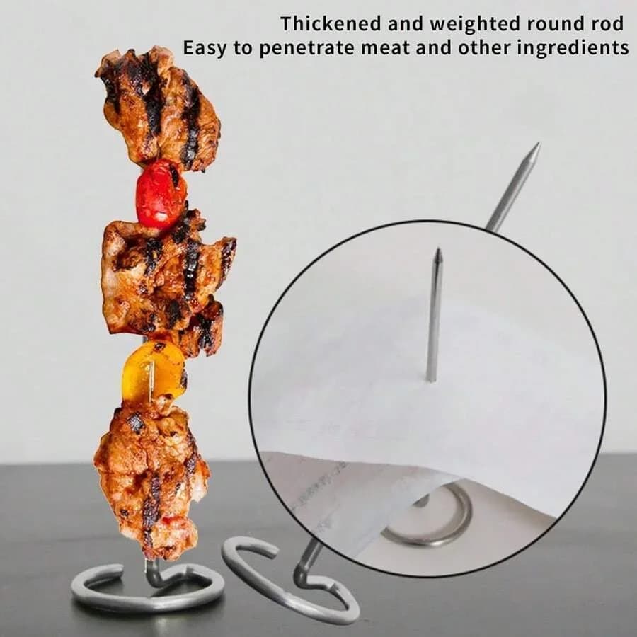 Espetos de Inox para Churrasco Reutilizáveis 10/20/30 Peças