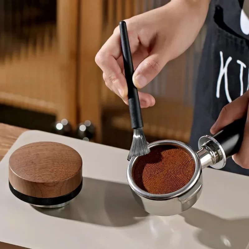 Kit de Limpeza para Café com Escova para Cafeteira, Moedor e Soprador de Ar