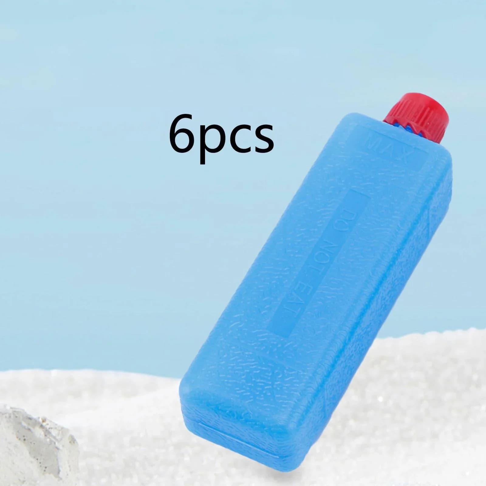 Bolsas de Gelo Reutilizáveis Retangulares para Camping e Piquenique - 6 a 12 Peças