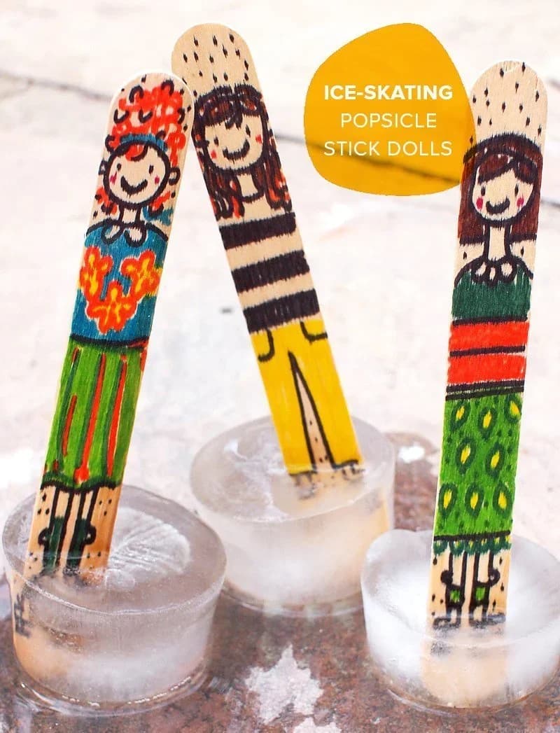 Palitos de Picolé e Artesanato em Madeira Leeseph 11,4 cm