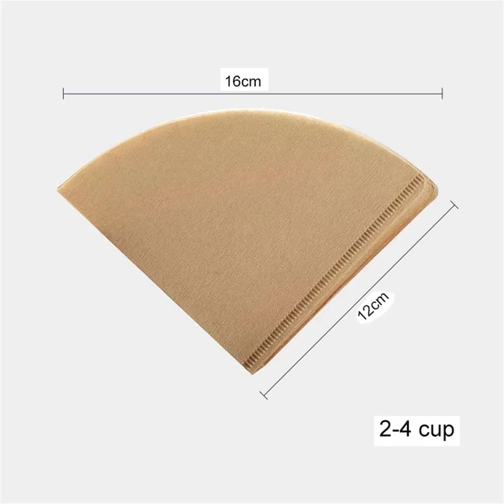 Filtros de Papel para Café V60 Formato V Descartáveis Não Branqueados 40/100 Unidades