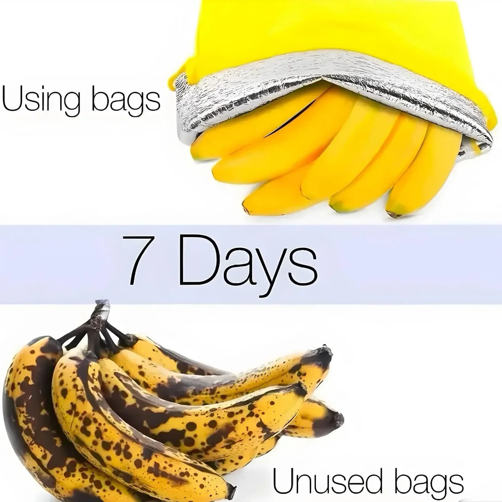 Sacos Térmicos para Armazenar Bananas e Verduras 1/2/3/5 Peças Mantém Fresco