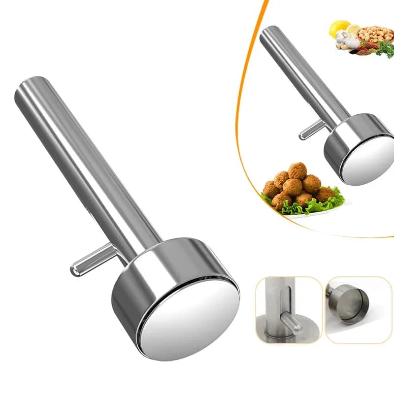 Modelador de Falafel e Almôndegas em Aço Inoxidável Colher Profissional Antiaderente