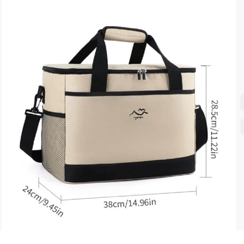 Bolsa Térmica Transversal para Marmita e Piquenique Grande Capacidade