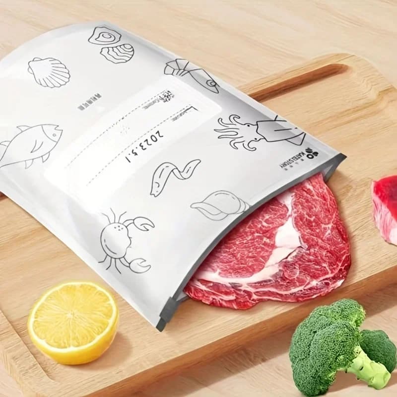 Sacos Herméticos em Folha de Alumínio para Alimentos Reutilizáveis 10/60 Unidades