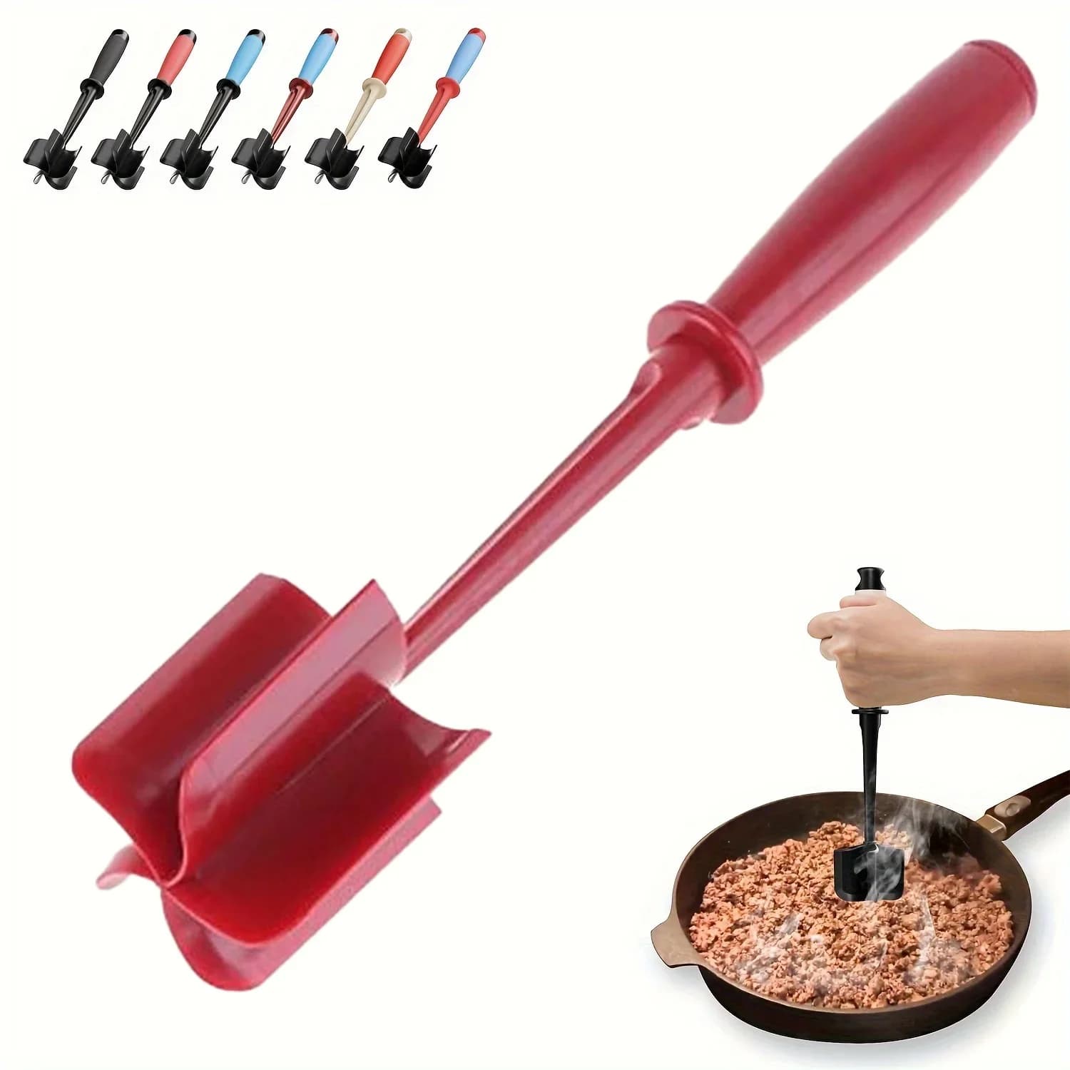 Triturador e Amasssador de Carne 5 Lâminas com Cabo Resistente ao Calor