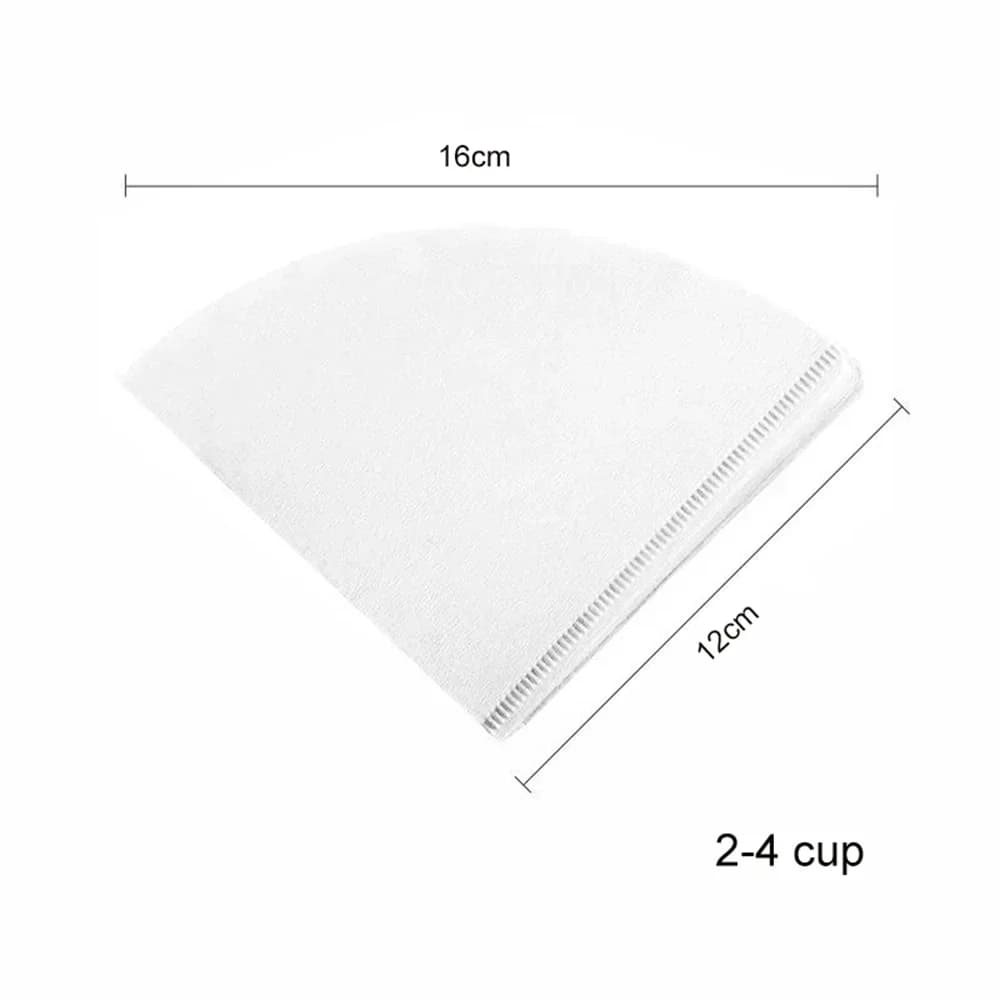 Filtros de Papel para Café V60 Formato V Descartáveis Não Branqueados 40/100 Unidades