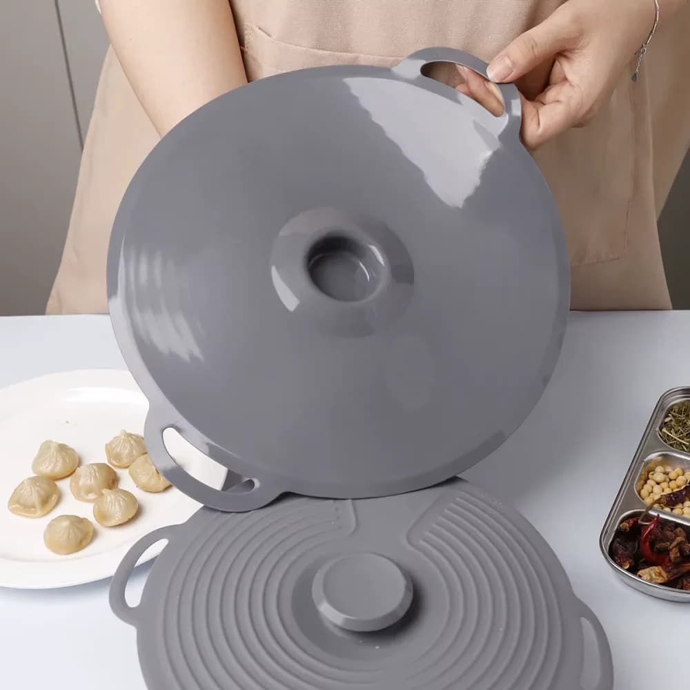Tampas de Silicone para Tigelas, Antirrespingo para Micro-ondas, Reutilizáveis e Resistentes ao Calor para Pratos, Panelas e Forno