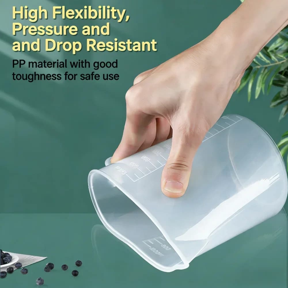 Copo Medidor Graduado 100-5000ml Plástico PC Grau Alimentício para Cozinha e Confeitaria