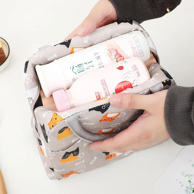 Bolsa Térmica Colorida de Grande Capacidade com Folha de Alumínio