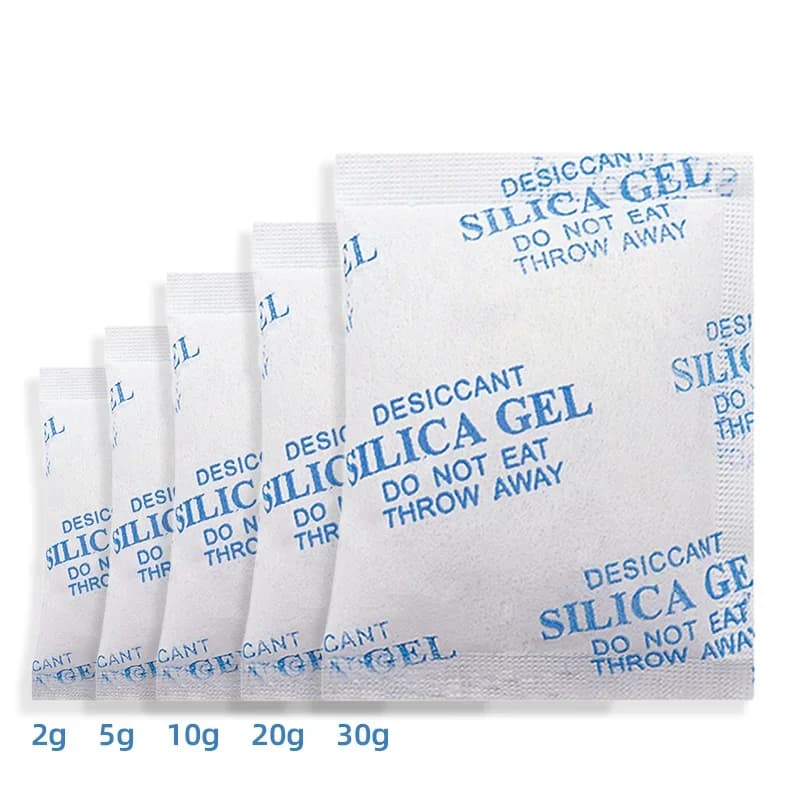 Sachês de Sílica Gel Dessecante Atóxica 2/5/10/20/30g Anti-umidade e Desumidificador