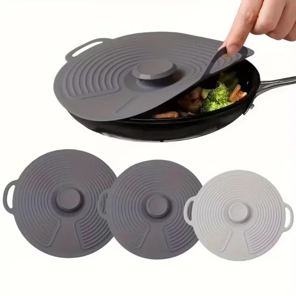 Tampas de Silicone para Tigelas, Antirrespingo para Micro-ondas, Reutilizáveis e Resistentes ao Calor para Pratos, Panelas e Forno