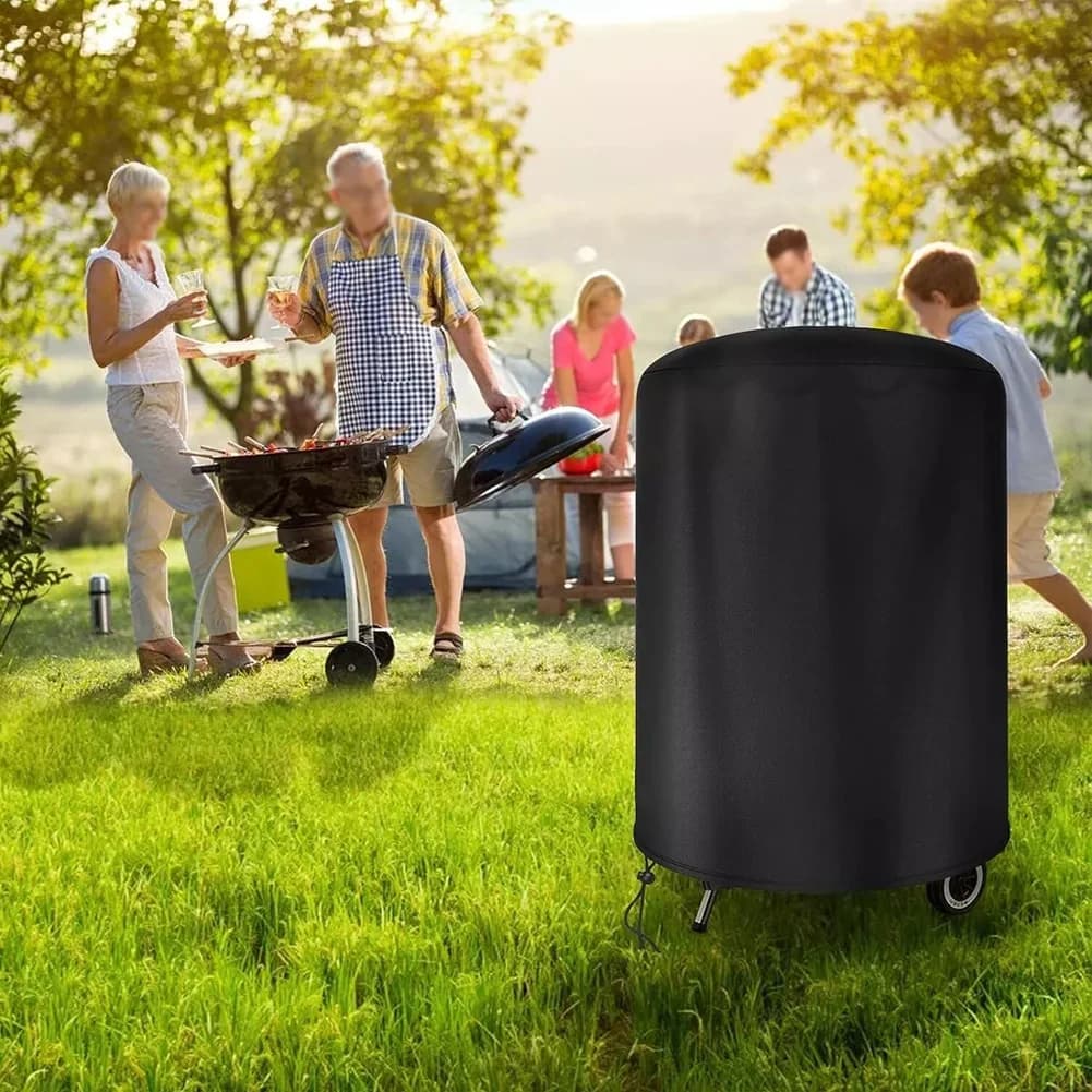 Capa Raweao Impermeável para Churrasqueira Redonda Weber em Tecido Oxford 57Cm