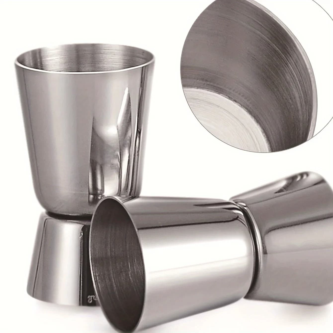 Dosador Duplo de Inox para Bebidas e Coquetéis Bar Jigger
