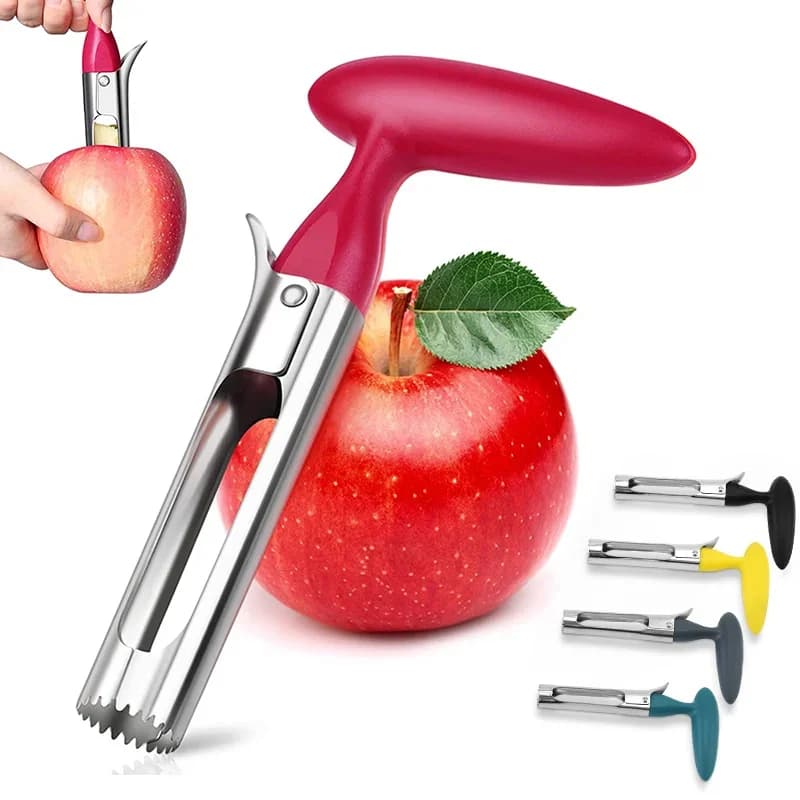 Descaroçador de Maçã e Pera em Aço Inox Removedor de Miolo e Sementes de Frutas