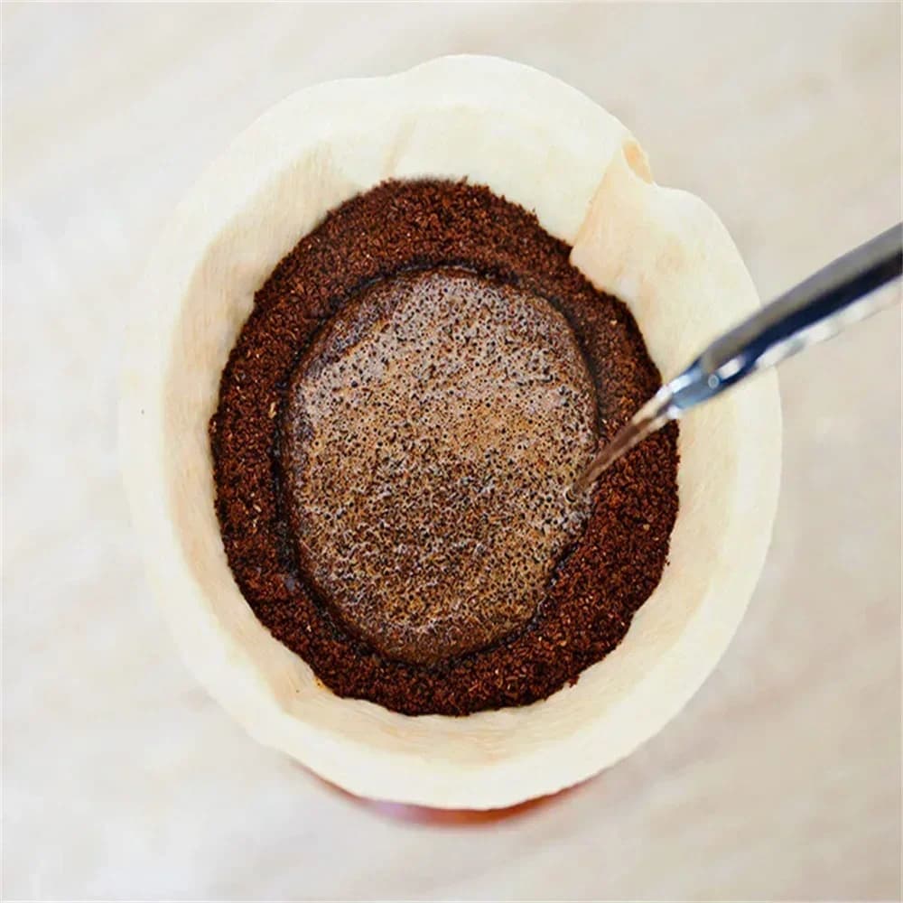 Filtros de Papel para Café V60 Formato V Descartáveis Não Branqueados 40/100 Unidades