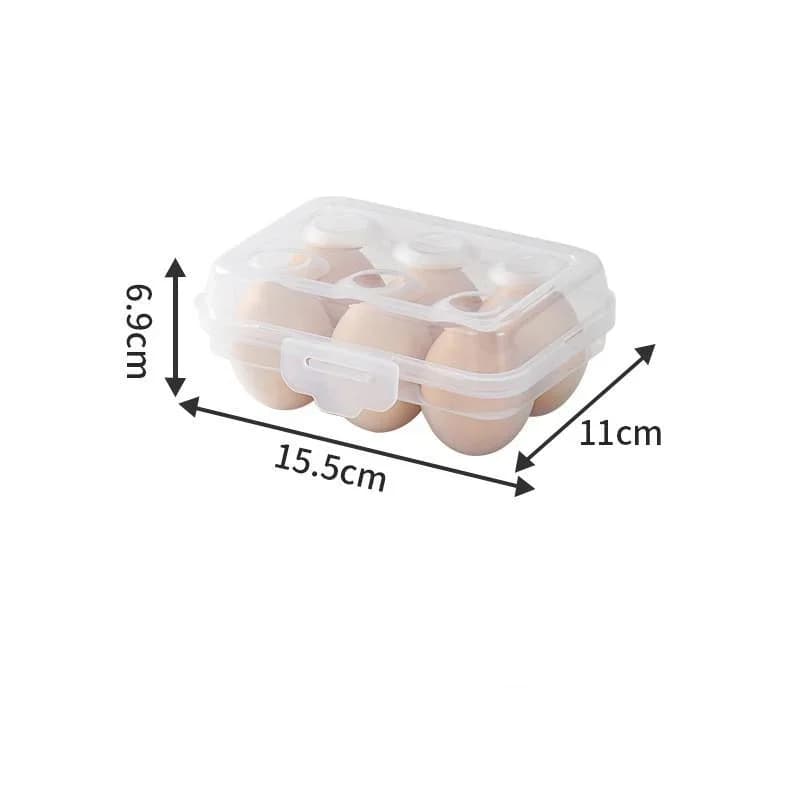 Porta-Ovos de Plástico com Tampa Organizador para Geladeira