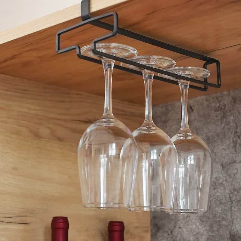 Suporte Suspenso para Taças de Vinho, Organizador sem Furos para Taças e Copos