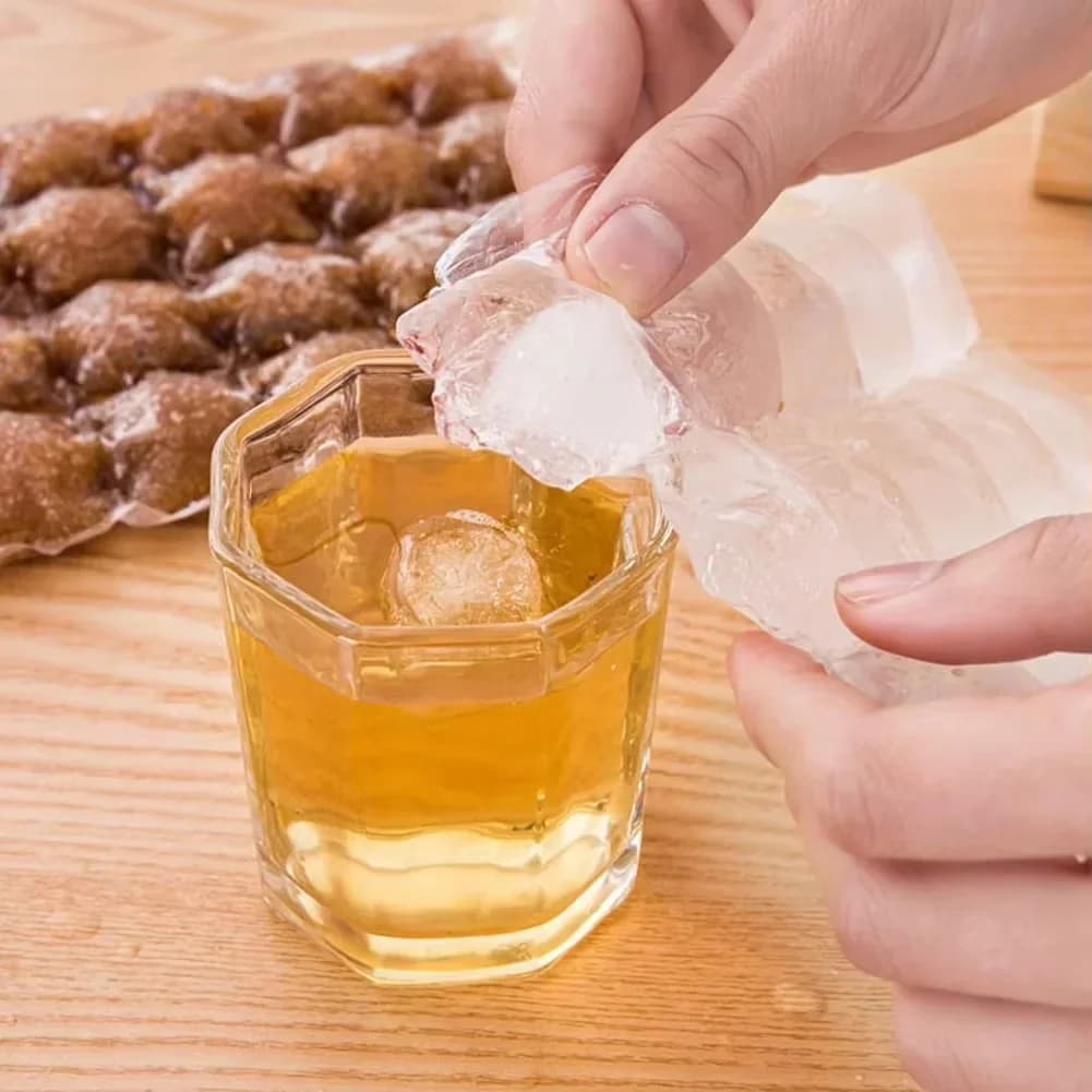 10-100 pçs/pacote Saco de Gelo Descartável Molde para Cubos de Gelo Autovedante para Bar e Bebidas