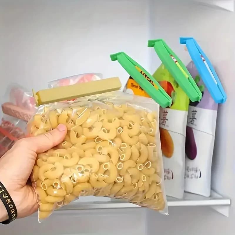 Prendedores de Sacos Coloridos 5-30 Peças Clipes Vedadores Reutilizáveis para Alimentos