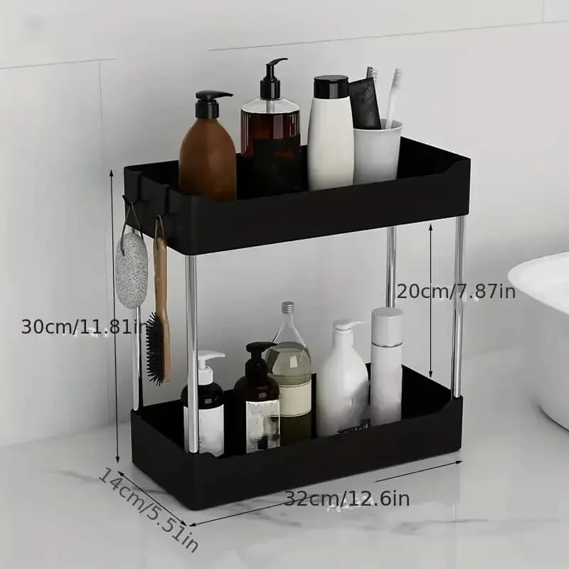 Organizador Porta-Temperos de Bancada Multiuso para Cozinha