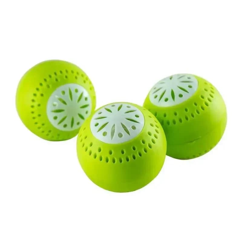 Kit com 3 Esferas Desodorizadoras para Geladeira com Carvão Ativado Elimina Odores