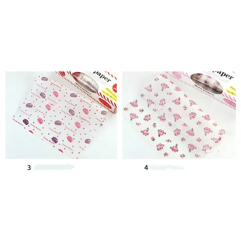 Kit com 50 Folhas de Papel Manteiga Antigordura Grau Alimentício para Pães, Lanches e Hambúrgueres