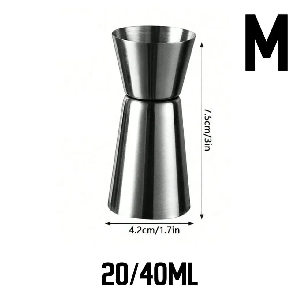 Dosador Duplo de Inox para Bebidas e Coquetéis Bar Jigger